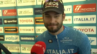 Filippo Ganna - Interview at the finish - Tirreno-Adriatico 2023 - Stage 2