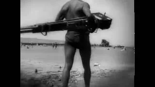 Курорт Куяльник. Грязевые процедуры на лимане. Фрагмент фильма "Человек с киноаппаратом" 1929 года.