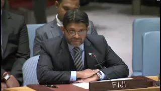 Fijian Attorney-General addresses the UN Security Council on climate related disasters