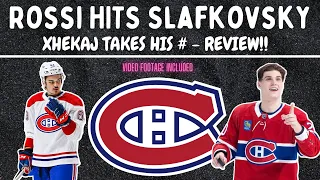 Slafkovsky Gets Hit By Rossi - Xhekaj Takes His Number (Habs/Wild Review)