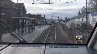 Drive the train driver from Baarn to Utrecht. (Without speedometer)