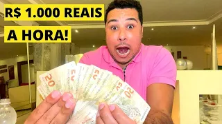 FIZ R$ 1.000 REAIS A HORA INVESTINDO $100 EM BITCOIN (COMO GANHAR DINHEIRO COM BITCOIN)