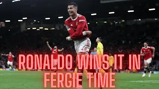 Manchester United 2-1 Villarreal | Ronaldo Wins It In Fergie Time For United!!