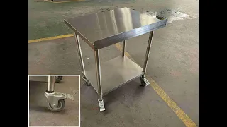 How to Install Wheels on Stainless Steel Work Table