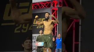Khamzat Chimaev Looks So Strong 🤯🔥 (Weigh in)