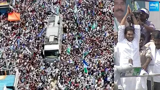 CM YS Jagan Grand Entry At Kalyanadurgam Public Meeting | AP Elections | @SakshiTVLIVE