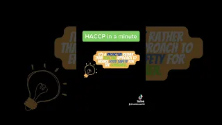 Food Safety 101 | HACCP in a minute