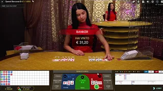 LIVE SPEED BACCARAT - Table B with my System
