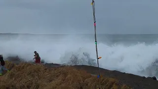 King Tide and Storm waves, Westport, WA. Dec 28, 23