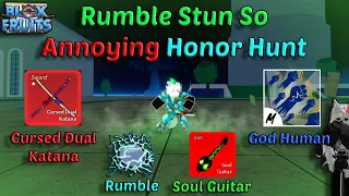 Mink V4 With Build Rumble + God Human + CDK + Soul Guitar (Blox Fruits Bounty Hunting) Road to 30M