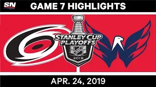 NHL Highlights | Hurricanes vs. Capitals, Game 7 - April 24, 2019