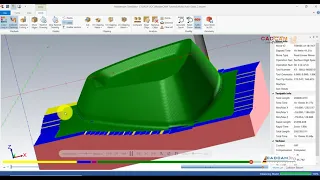 MasterCAM 2019 Tutorial #56 | Mill 3D Mold & Die | Rough Pocket ,Rest Area Mill & Semi Finish