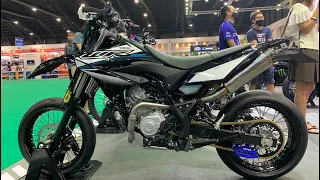 New Yamaha WR155r Supermoto at Bangkok Motor Expo by Yamaha Thailand. Yamaha WR155R Modified Motard