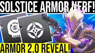 Destiny 2. NEWS UPDATE! Solstice Armor Nerf, Armor 2.0/New Crucible Reveal, Cross-Save & More!
