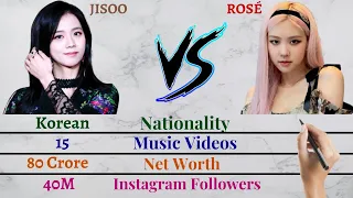 Blackpink Jisoo VS Rosé Latest Comparison 2021(Real Name,Nationality,Awards,Net Worth..)