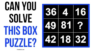 Solve this BOX PUZZLE | Quick and Simple Tutorial