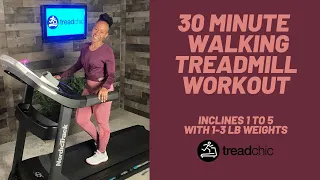 30 Minute Walking Treadmill Workout! Incline 1 to 5 #walking #treadmill#treadmillworkout