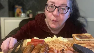 Full English Breakfast #mukbang #eatingshow #foodie #englishbreakfast