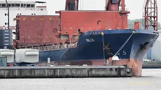 Frachtschiff BILLIE D5ZC6 IMO 9488047 Nordkai epas Emden cargo seaship