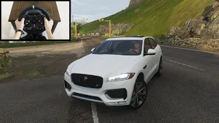 Forza Horizon 4 - Jaguar F-Pace (Steering Wheel logitech g920) Gameplay