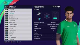 eFootball PES 2021 Season Update - All the players/faces/overs of Raiffeisen Super League