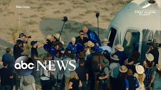 ABC News Update: Jeff Bezos, Blue Origin crew land safely after spaceflight