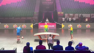 TEQBALLメンズダブルス ブラジルvsセルビアモンテネグロ