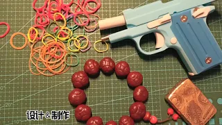 Rubber band gun:Sig Sauer P238,with blow⇔back