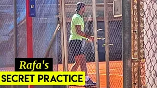 Rafael Nadal's Secret Practice Session before travelling to Madrid - 2022
