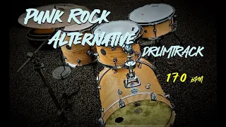 Punk Rock Alternative Drum Backing Track   170 bpm
