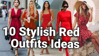 Stylish Red Outfits 2023/22 ideas🌹|Red Dress|Red outfits|Red Color Fashion Trends!..