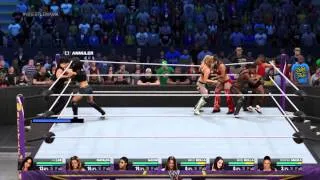 WWE 2K15. AJ Lee vs Brie Bella vs Nikki Bella vs Naomi vs Tamina Snuka vs Natalya. Wrestlemania XXX.