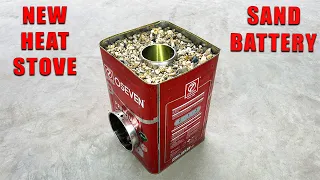 Homemade sand battery heater - travel stove, easy instructions!