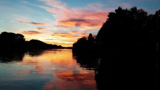 8k video The most beautiful sunset for the sun (Germany)