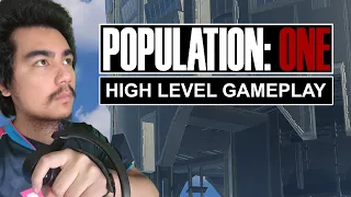 VR BATTLE ROYALE with Top Tier Players - POPULATION: ONE Gameplay