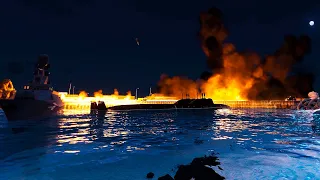 Russian Crimea submarine naval base destroyed by Ukraine anti-submarine Himars missile MILSIM ARMA 3