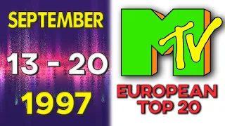 MTV's European Top 20 🎹 13 September 1997