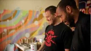 Thierry Henry and Tristan Eaton Art work at the Madison Square Garden