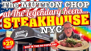 Trying the MUTTON CHOP at KEENS The most Legendary STEAKHOUSE in New York City!
