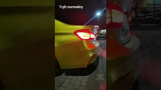 Wydech w złotym BMW M3