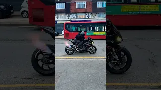 Few flames on the BMW S1000rr!! *Sc Project Exhaust* #shorts