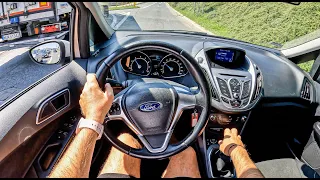 2012 Ford B-MAX [1.4 90HP]|0-100| POV Test Drive #1314 Joe Black
