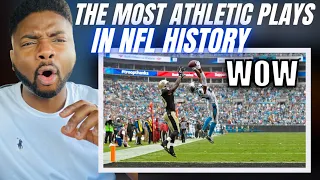 🇬🇧BRIT Reacts To NFL MOST ATHLETIC PLAYS EVER!