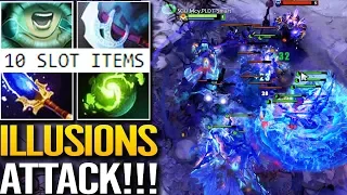 Cancer is Back!! Dota 2 IMBA Illusions Naga Siren Full 10 Slot Items Carry