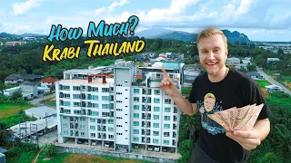 How EXPENSIVE is Thailand? / Budget Condo Tour in KRABI / Cost of Living and Food Prices in 2021