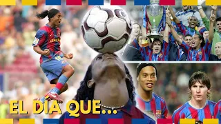 🤙 El día que el Barca sonrió: La llegada de Ronaldinho y el despertar del gigante💙❤️💙❤️