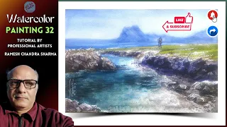 Mastering Watercolor Landscapes Painting :32 Expert  Tutorial Demo By Ramesh Chandra Sharma
