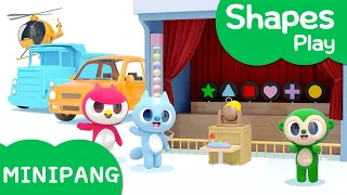 Learn shapes with Miniforce | Shape shooting play | Shapes play | Mini-Pang TV 3D Play