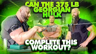 CAN THE 375 LB GEORGIAN HULK COMPLETE CHAMPION MICHAEL TODD’S WORKOUT?