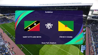 Saint Kitts and Nevis vs French Guiana (21/06/2023) CONCACAF Gold Cup PES 2021